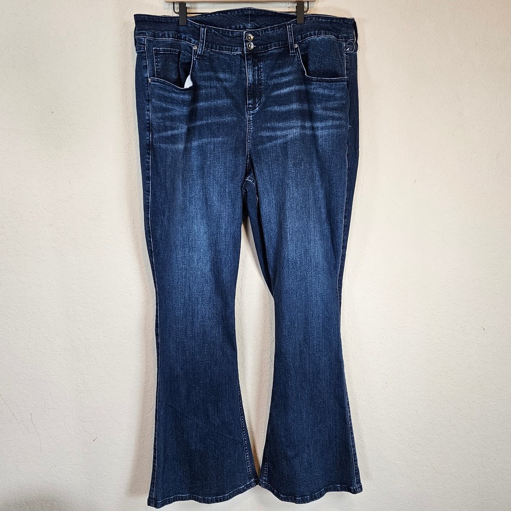 Hot Topic  Indigo High Rise Flare Jeans Plus 22
